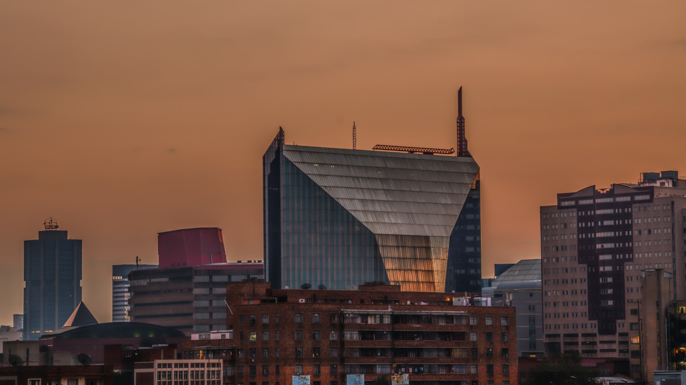 Johannesburg skyline at sunrise